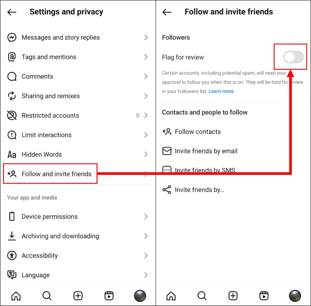 Cara Nonaktifkan "Tandai untuk Ditinjau" di Instagram Agar Followers Masuk Otomatis
